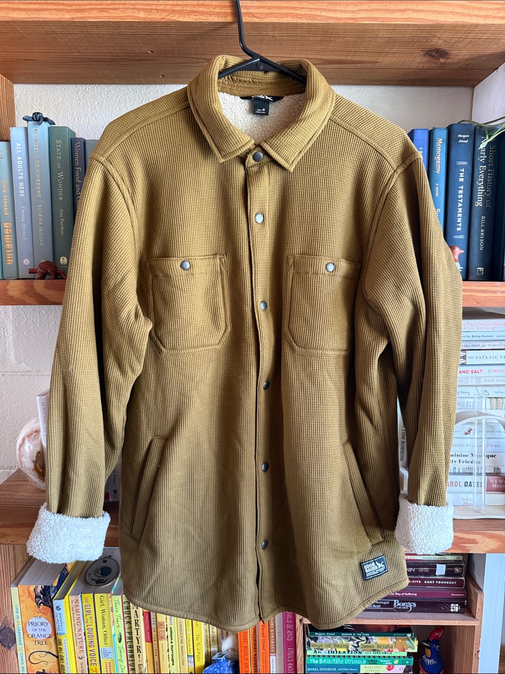 Men's Olive/Tan Sherpa-Lined Jacket